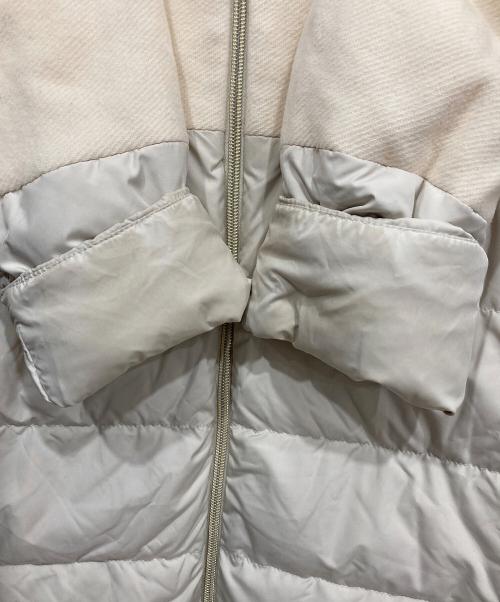 HERNO（ヘルノ）HERNO (ヘルノ) ウール切替ダウンコート アイボリー サイズ:44の古着・服飾アイテム