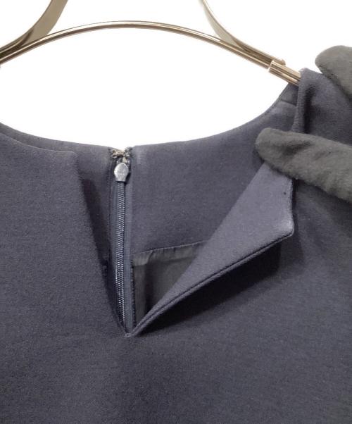 martinique（マルティニーク）martinique (マルティニーク) トリプルジョーゼットワンピース ネイビー サイズ:不明の古着・服飾アイテム