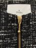 中古・古着 TIARA (ティアラ) ベルスリーブジャガードジャケット ブラック サイズ:記載なし：7000円