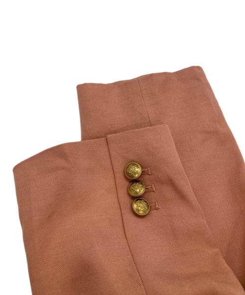 Mila Owen（ミラオーウェン）Mila Owen (ミラオーウェン) リネン金釦ブレザー ピンクの古着・服飾アイテム