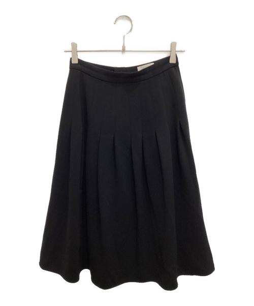 Aveniretoile（アベニールエトワール）Aveniretoile (アベニールエトワール) ダブルクロスタックフレアスカート ブラック サイズ:36の古着・服飾アイテム
