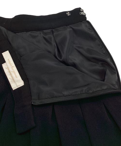 Aveniretoile（アベニールエトワール）Aveniretoile (アベニールエトワール) ダブルクロスタックフレアスカート ブラック サイズ:36の古着・服飾アイテム