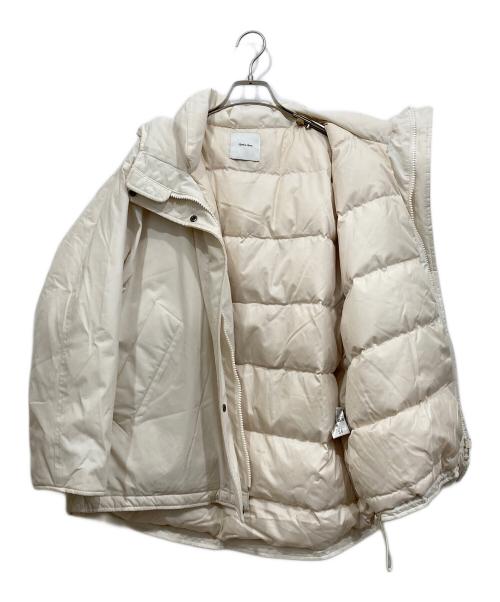 Spick and Span（スピックアンドスパン）Spick and Span (スピックアンドスパン) 撥水フーデッドダウンハーフコート ホワイト サイズ:36の古着・服飾アイテム