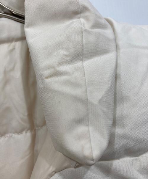 Spick and Span（スピックアンドスパン）Spick and Span (スピックアンドスパン) 撥水フーデッドダウンハーフコート ホワイト サイズ:36の古着・服飾アイテム