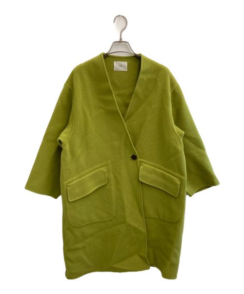 IENA（イエナ）IENA (イエナ) モッサーダブルフェイス Vネックコート グリーン サイズ:36の古着・服飾アイテム