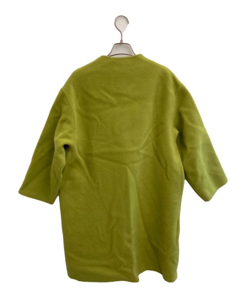 IENA（イエナ）IENA (イエナ) モッサーダブルフェイス Vネックコート グリーン サイズ:36の古着・服飾アイテム