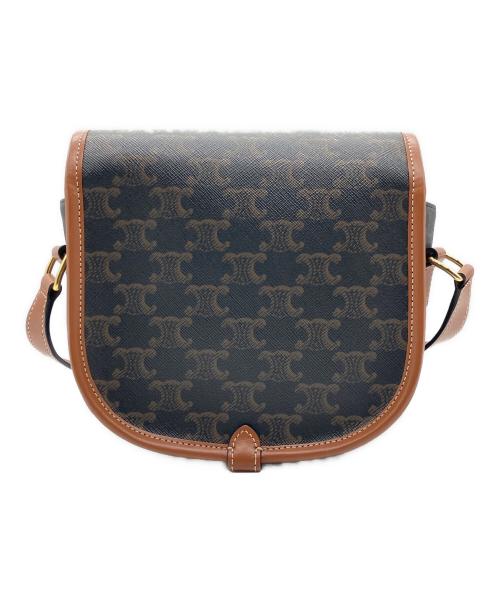 CELINE（セリーヌ）CELINE (セリーヌ) トリオンフキャンバス ミディアムファルコ ブラウン サイズ:ミディアムの古着・服飾アイテム