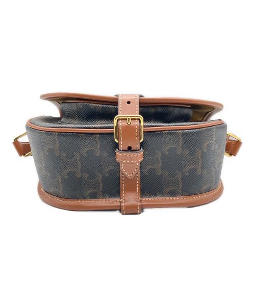 CELINE（セリーヌ）CELINE (セリーヌ) トリオンフキャンバス ミディアムファルコ ブラウン サイズ:ミディアムの古着・服飾アイテム
