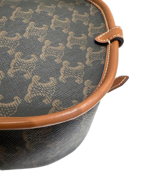 CELINE（セリーヌ）CELINE (セリーヌ) トリオンフキャンバス ミディアムファルコ ブラウン サイズ:ミディアムの古着・服飾アイテム
