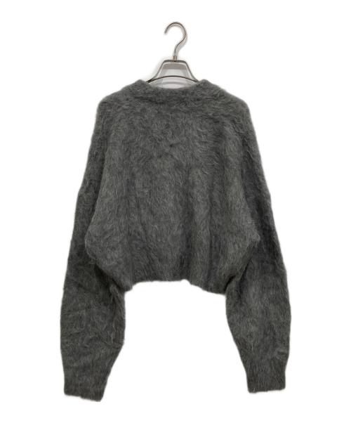 Noble（ノーブル）Noble (ノーブル) アルパカ混シャギーショートカーデ グレー サイズ:FREEの古着・服飾アイテム
