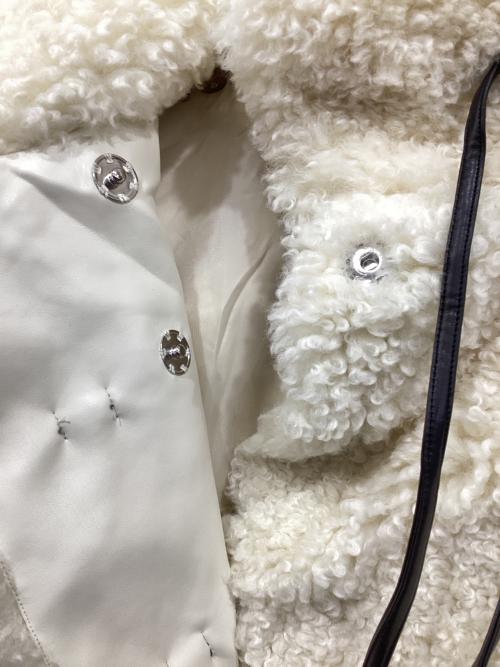 SORIN（ソリン）SORIN (ソリン) Synthetic Fur Lace-up Cardigan アイボリー サイズ:38の古着・服飾アイテム