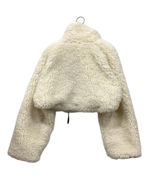 SORIN（ソリン）SORIN (ソリン) Synthetic Fur Lace-up Cardigan アイボリー サイズ:38の古着・服飾アイテム