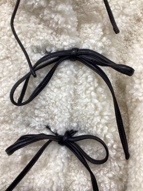 SORIN（ソリン）SORIN (ソリン) Synthetic Fur Lace-up Cardigan アイボリー サイズ:38の古着・服飾アイテム