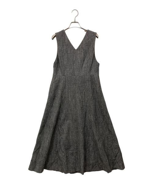 UNTITLED（アンタイトル）UNTITLED (アンタイトル) ミックスツイード ジャンパースカート グレー サイズ:2の古着・服飾アイテム