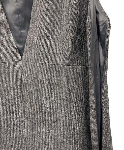 UNTITLED（アンタイトル）UNTITLED (アンタイトル) ミックスツイード ジャンパースカート グレー サイズ:2の古着・服飾アイテム