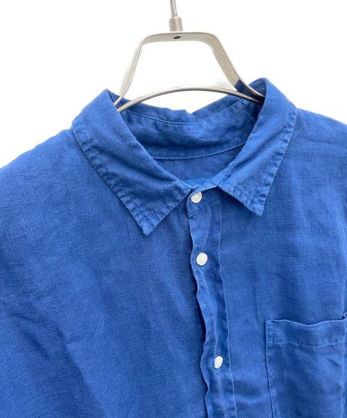 Frank&Eileen（フランクアンドアイリーン）Frank&Eileen (フランクアンドアイリーン) リネンシャツ ブルー サイズ:Lの古着・服飾アイテム