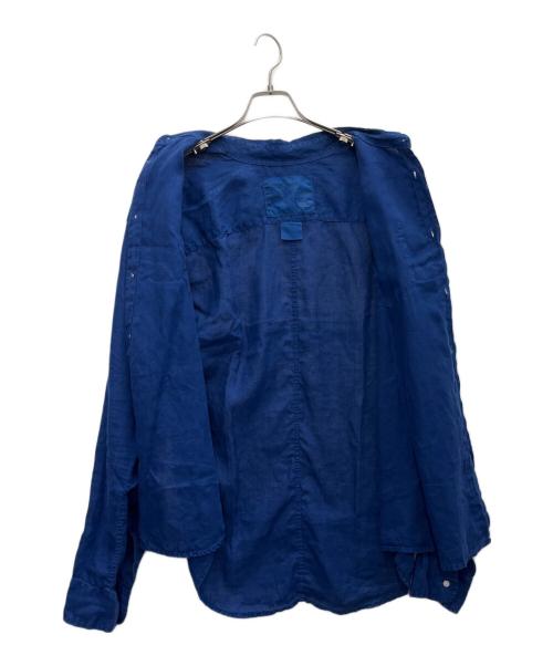 Frank&Eileen（フランクアンドアイリーン）Frank&Eileen (フランクアンドアイリーン) リネンシャツ ブルー サイズ:Lの古着・服飾アイテム