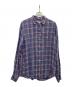 Frank&Eileen（フランクアンドアイリーン）の古着「リネンチェックシャツ」｜ブルー