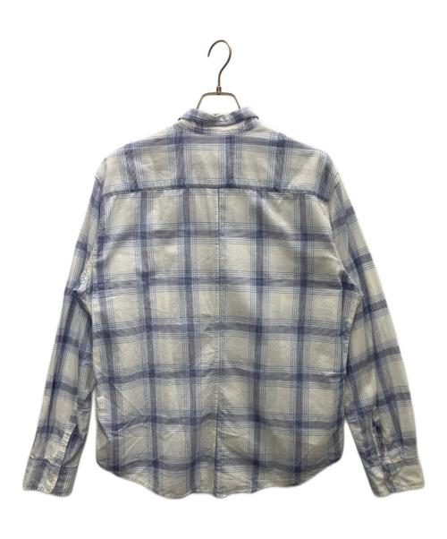 Frank&Eileen（フランクアンドアイリーン）Frank&Eileen (フランクアンドアイリーン) コットンチェックシャツ ホワイト サイズ:Lの古着・服飾アイテム