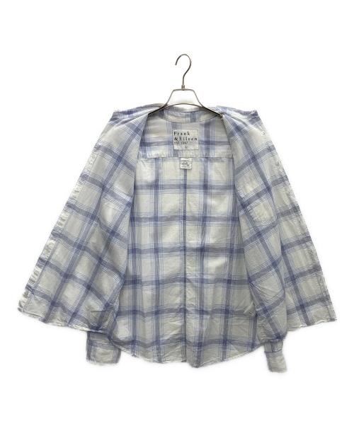 Frank&Eileen（フランクアンドアイリーン）Frank&Eileen (フランクアンドアイリーン) コットンチェックシャツ ホワイト サイズ:Lの古着・服飾アイテム
