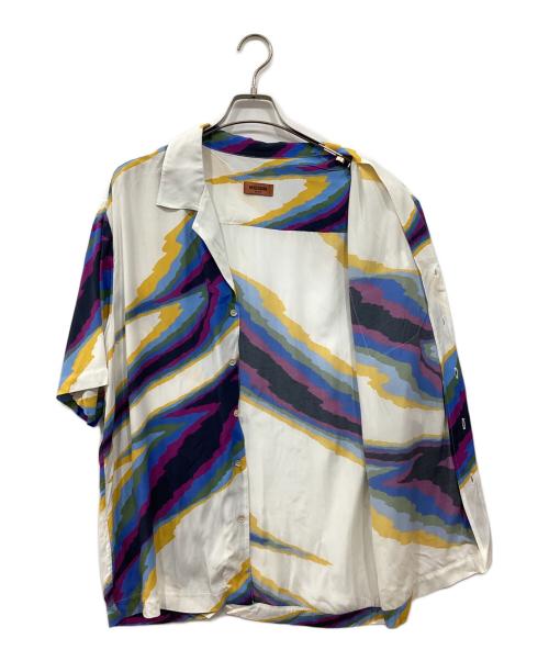 missoni（ミッソーニ）MISSONI (ミッソーニ) オープンカラーシャツ ホワイト サイズ:Lの古着・服飾アイテム