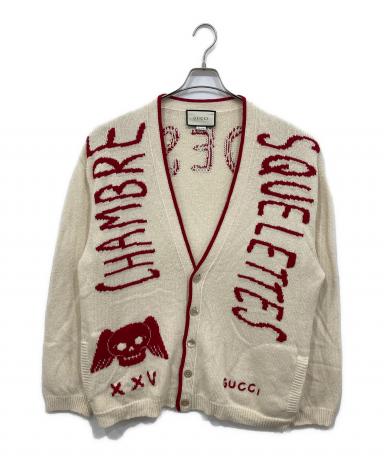 GUCCI  グッチ/ロゴウールカーディガン/XL/Aランク/05【中古】 グッチ(GUCCI)グッチ カーディガン カーディガン 衣料品 トップス