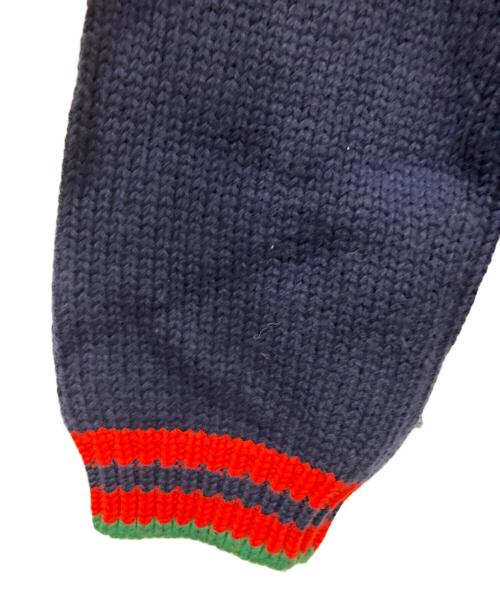 GUCCI（グッチ）GUCCI (グッチ) オーバーサイズケーブルニットカーディガン ネイビー サイズ:Lの古着・服飾アイテム