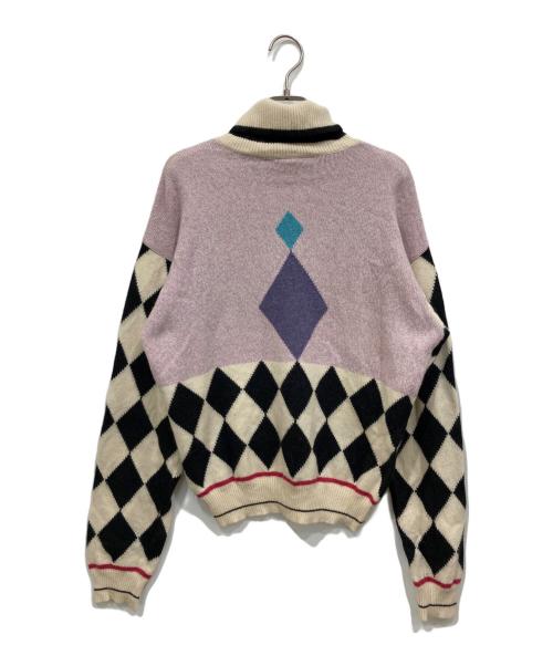 GIANNI VERSACE（ジャンニ・ヴェルサーチ）GIANNI VERSACE (ジャンニ・ヴェルサーチ) 総柄ニット マルチカラー サイズ:48の古着・服飾アイテム