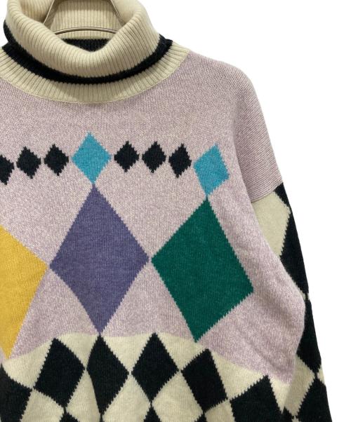 GIANNI VERSACE（ジャンニ・ヴェルサーチ）GIANNI VERSACE (ジャンニ・ヴェルサーチ) 総柄ニット マルチカラー サイズ:48の古着・服飾アイテム