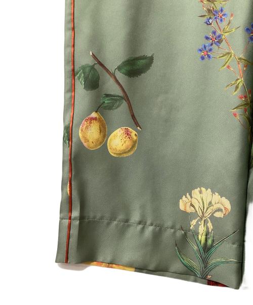 CABAN（キャバン）CABAN (キャバン) シルクツイル BLOOMIN' ART プリントパンツ グリーン サイズ:XSの古着・服飾アイテム