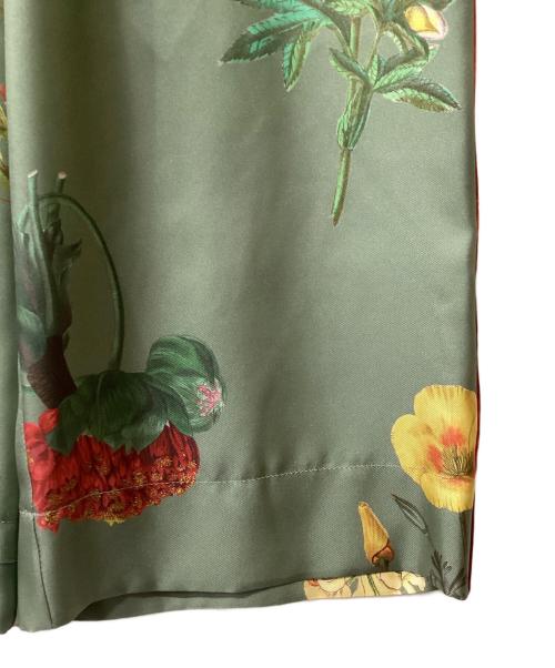 CABAN（キャバン）CABAN (キャバン) シルクツイル BLOOMIN' ART プリントパンツ グリーン サイズ:XSの古着・服飾アイテム