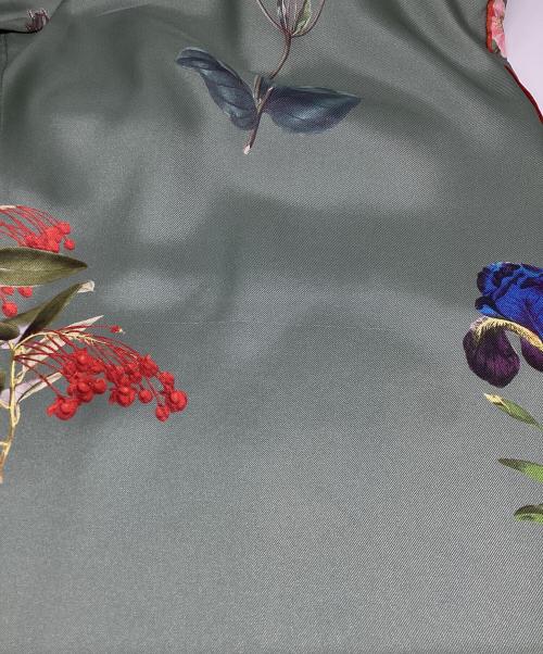 CABAN（キャバン）CABAN (キャバン) シルクツイル BLOOMIN' ART プリントパンツ グリーン サイズ:XSの古着・服飾アイテム