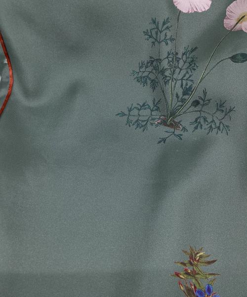 CABAN（キャバン）CABAN (キャバン) シルクツイル BLOOMIN' ART プリントパンツ グリーン サイズ:XSの古着・服飾アイテム