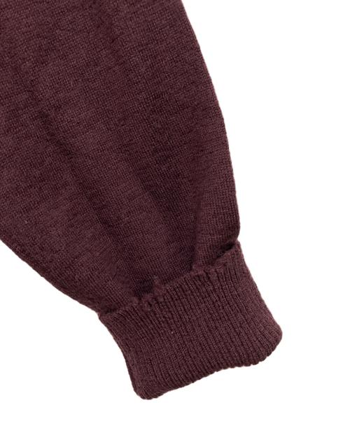 Maison Margiela（メゾンマルジェラ）Maison Margiela (メゾンマルジェラ) ダメージ加工クルーネックニット パープル サイズ:XSの古着・服飾アイテム