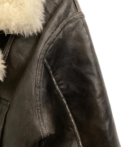 MURUA（ムルーア）MURUA (ムルーア) ヴィンテージライクショートフェイクムートン ブラウン サイズ:Fの古着・服飾アイテム