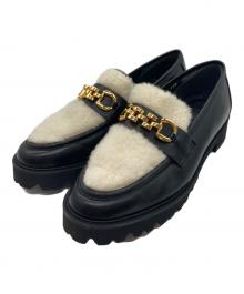 ampio（アンピオ）の古着「ボアローファー」｜ブラック