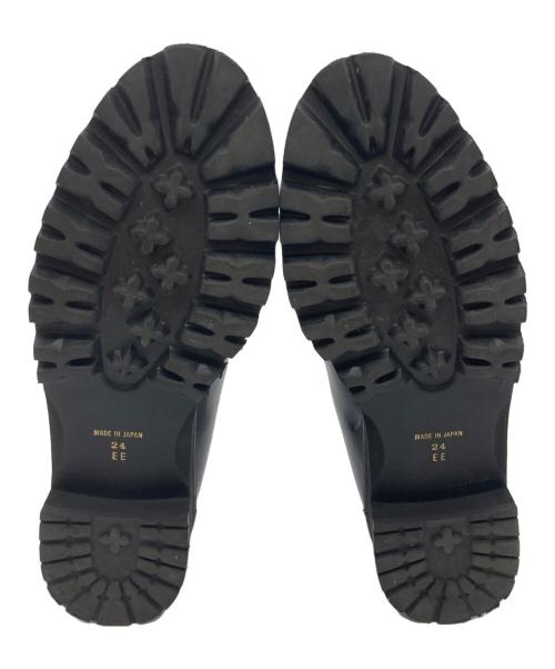 ampio（アンピオ）ampio (アンピオ) ボアローファー ブラック サイズ:24の古着・服飾アイテム