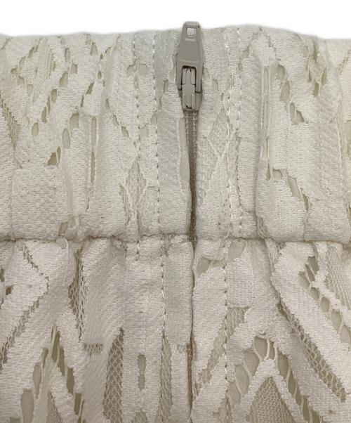 green label relaxing（グリーンレーベルリラクシング）green label relaxing (グリーンレーベルリラクシング) レース Iライン タイト スカート ホワイト サイズ:38の古着・服飾アイテム