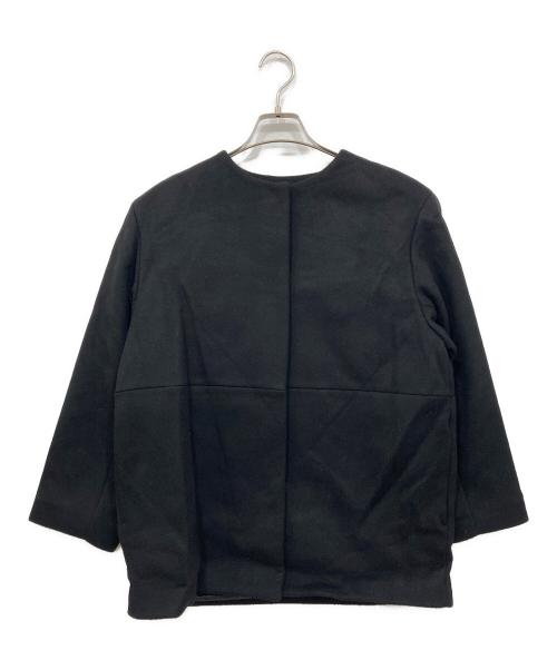 JOURNAL STANDARD relume（ジャーナルスタンダード レリューム）JOURNAL STANDARD relume (ジャーナルスタンダード レリューム) スーパーファインビーバークルーネックコート ブラック サイズ:34の古着・服飾アイテム