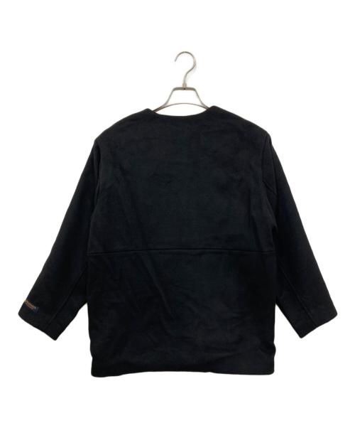 JOURNAL STANDARD relume（ジャーナルスタンダード レリューム）JOURNAL STANDARD relume (ジャーナルスタンダード レリューム) スーパーファインビーバークルーネックコート ブラック サイズ:34の古着・服飾アイテム