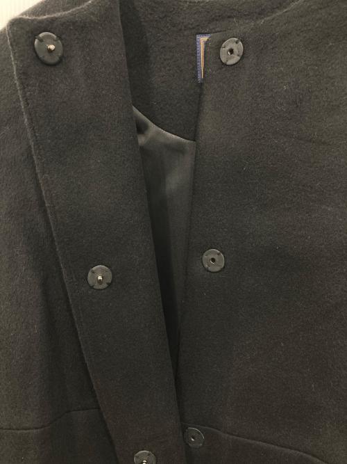 JOURNAL STANDARD relume（ジャーナルスタンダード レリューム）JOURNAL STANDARD relume (ジャーナルスタンダード レリューム) スーパーファインビーバークルーネックコート ブラック サイズ:34の古着・服飾アイテム