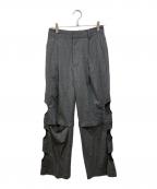 MAISON SPECIALメゾンスペシャル）の古着「サイドホール2WAYパンツ」｜グレー