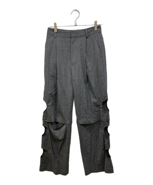 MAISON SPECIAL（メゾンスペシャル）MAISON SPECIAL (メゾンスペシャル) サイドホール2WAYパンツ グレー サイズ:SIZE 38の古着・服飾アイテム