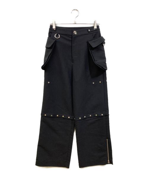 MAISON SPECIAL（メゾンスペシャル）MAISON SPECIAL (メゾンスペシャル) スタッズ2wayパンツ ブラック サイズ:38の古着・服飾アイテム