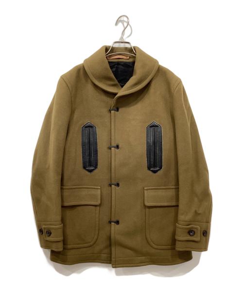 SCYEBASICS（サイベーシックス）SCYEBASICS (サイベーシックス) ウールカシミヤメルトンデッキジャケット ブラウン サイズ:38の古着・服飾アイテム