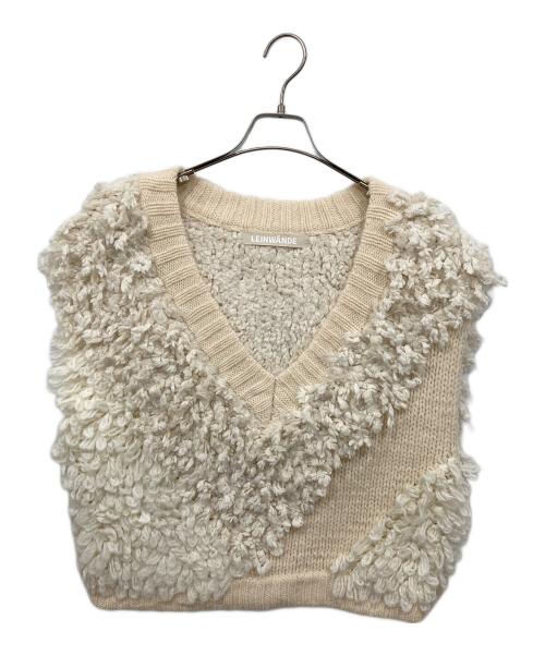 LEINWANDE（ラインヴァンド）LEINWANDE (ラインヴァンド) Mix Roop Sleeveless Sweater アイボリー サイズ:Freeの古着・服飾アイテム