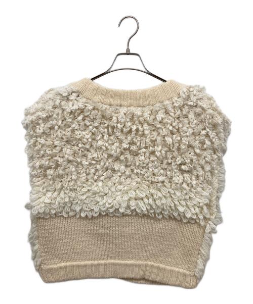 LEINWANDE（ラインヴァンド）LEINWANDE (ラインヴァンド) Mix Roop Sleeveless Sweater アイボリー サイズ:Freeの古着・服飾アイテム