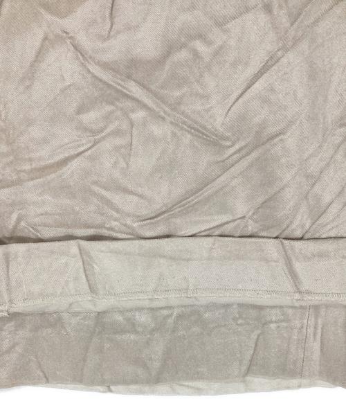 BALLSEY（ボールジィ）BALLSEY (ボールジィ) マットベルベット セミワイドパンツ ベージュ サイズ:34の古着・服飾アイテム