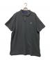 POLO RALPH LAUREN（ポロ・ラルフローレン）の古着「QRタグポニー刺繍ポロシャツ」｜チャコールグレー