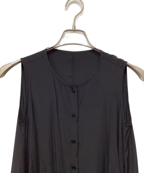 ANAYI（アナイ）ANAYI (アナイ) ノースリーブシルクワンピース ブラック サイズ:38 未使用品の古着・服飾アイテム